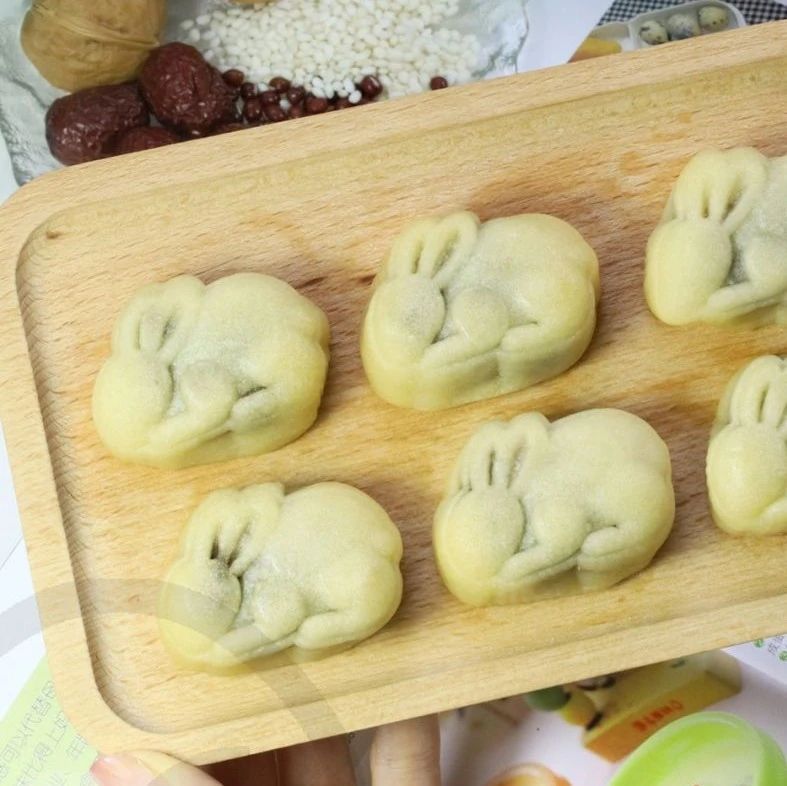 有機核桃豆沙兔兔餅